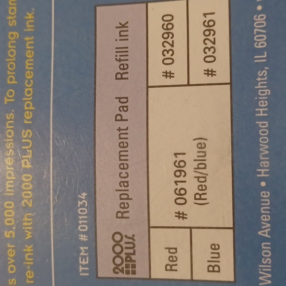 2000PLUS S360 COSCO DATE & MESSAGE STAMP SELF INKING 2 COLORS NEW IN PKG - Picture 13 of 13